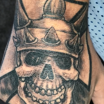 Picture of BAX Skull tattoo on Hand